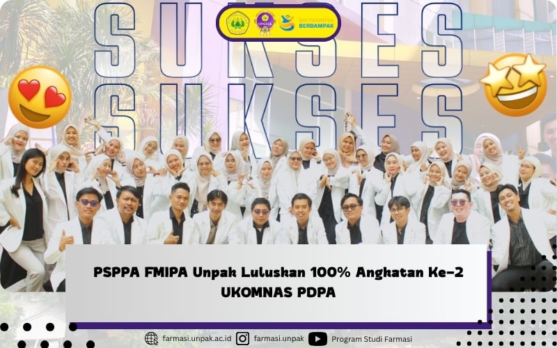 PSPPA FMIPA Unpak Luluskan 100% Angkatan Ke-2 UKOMNAS PDPA