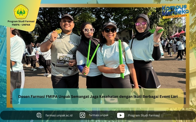 Dosen Farmasi FMIPA Unpak Semangat Jaga Kesehatan dengan Ikuti Berbagai Event Lari